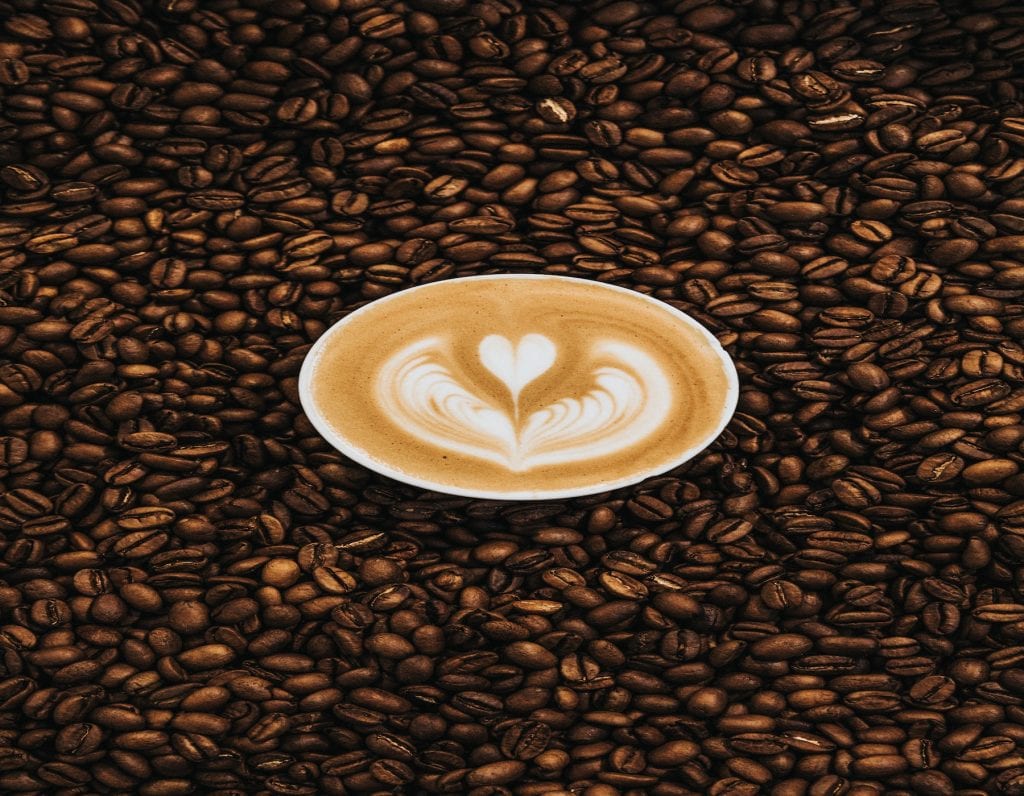 Aroma Kaffee und Kaffeebohnen