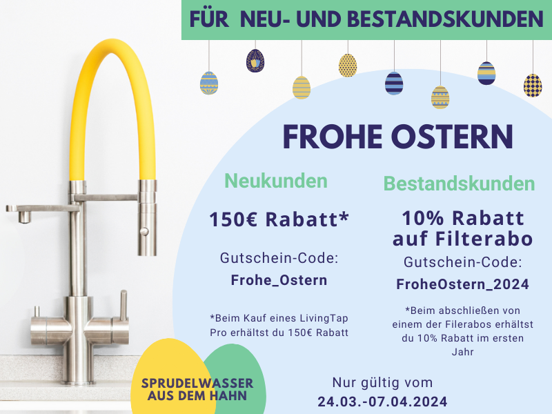 Living Water Rabatt Oster Aktion 150€
