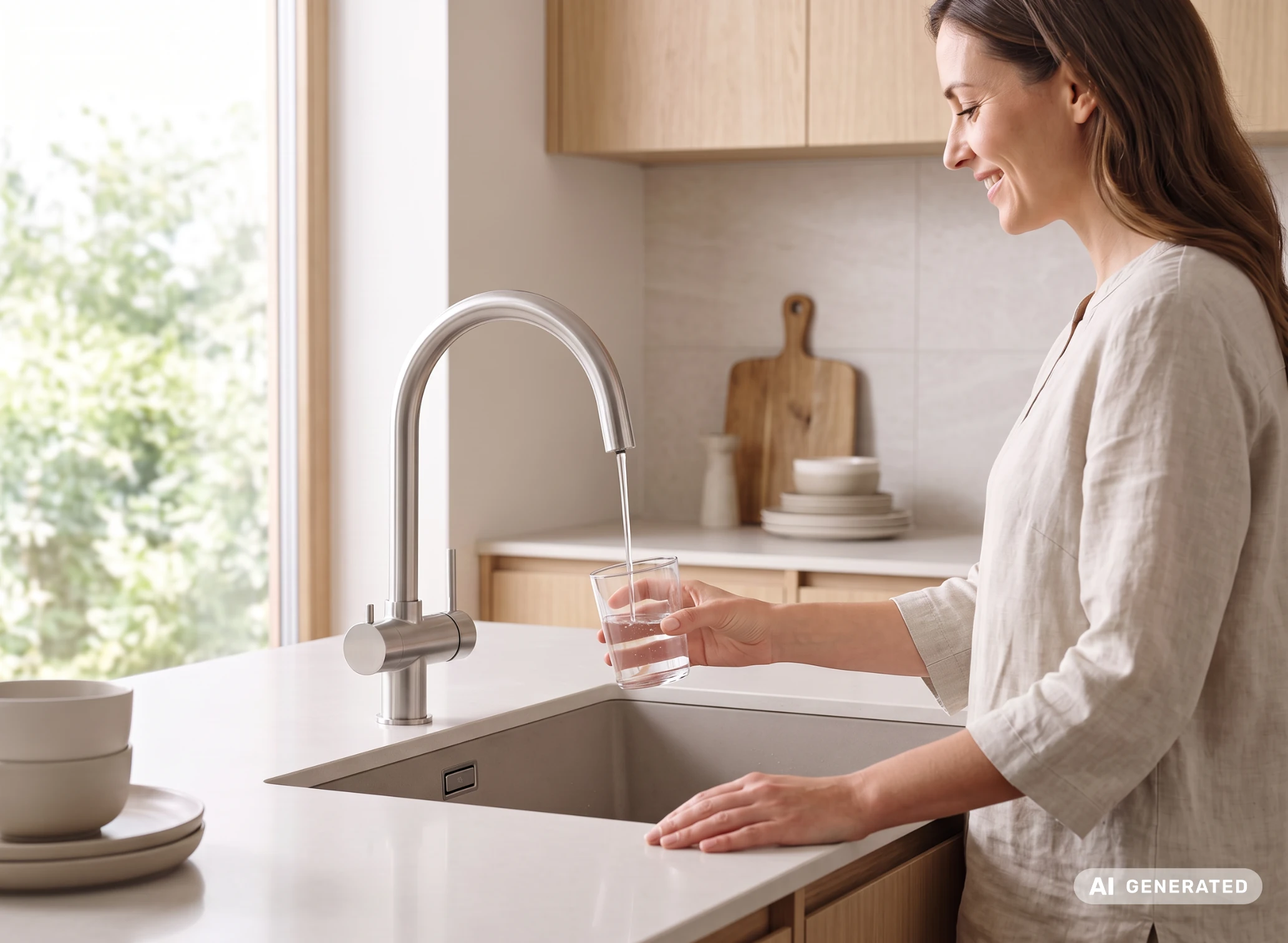 LivingTap Basic Wasserfilteranlage für stilles gefiltertes Wasser aus der Armatur