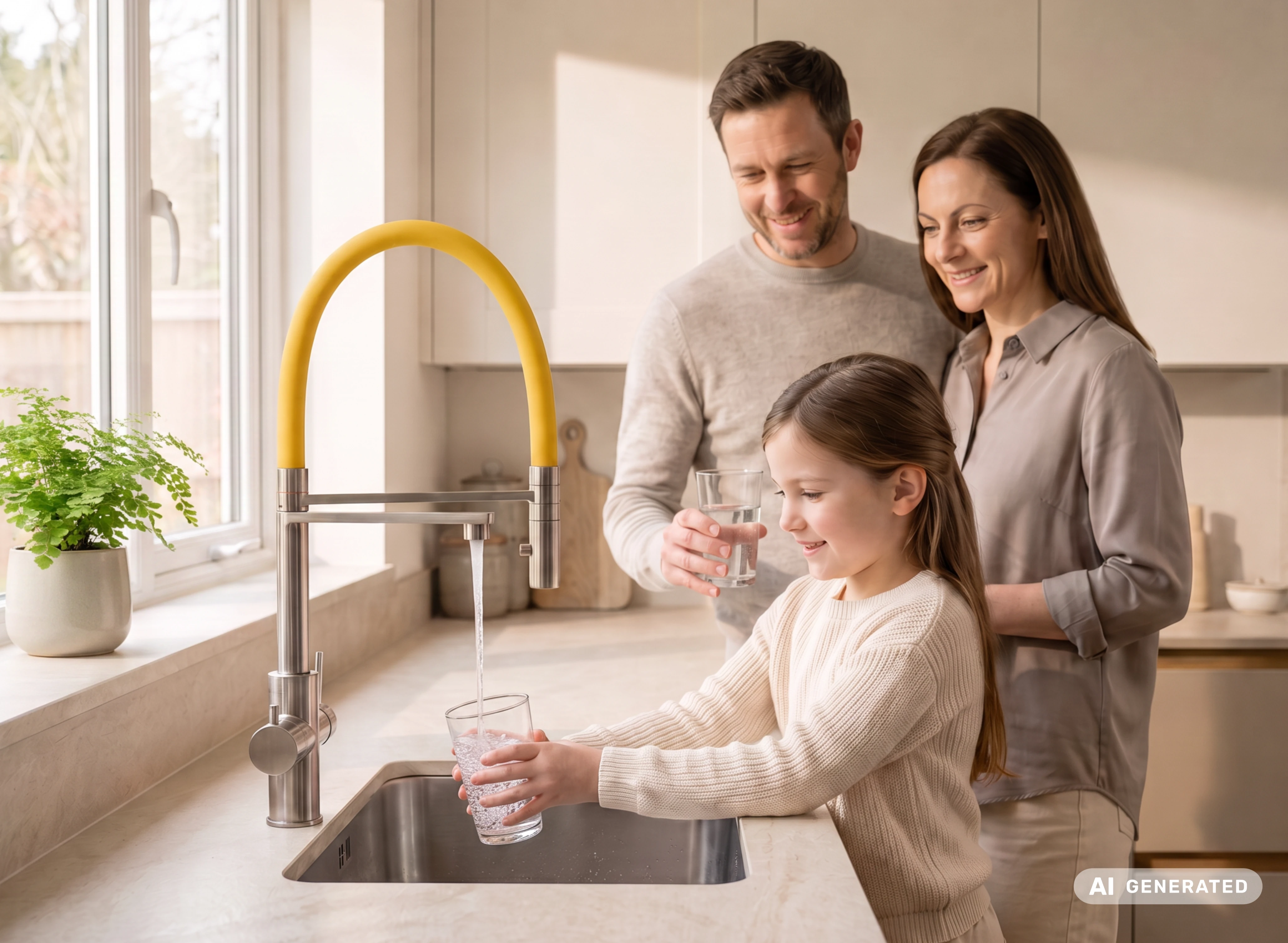 LivingTap Pro Sprudelwasserhahn für gefiltertes gekühltes und gesprudeltes Wasser