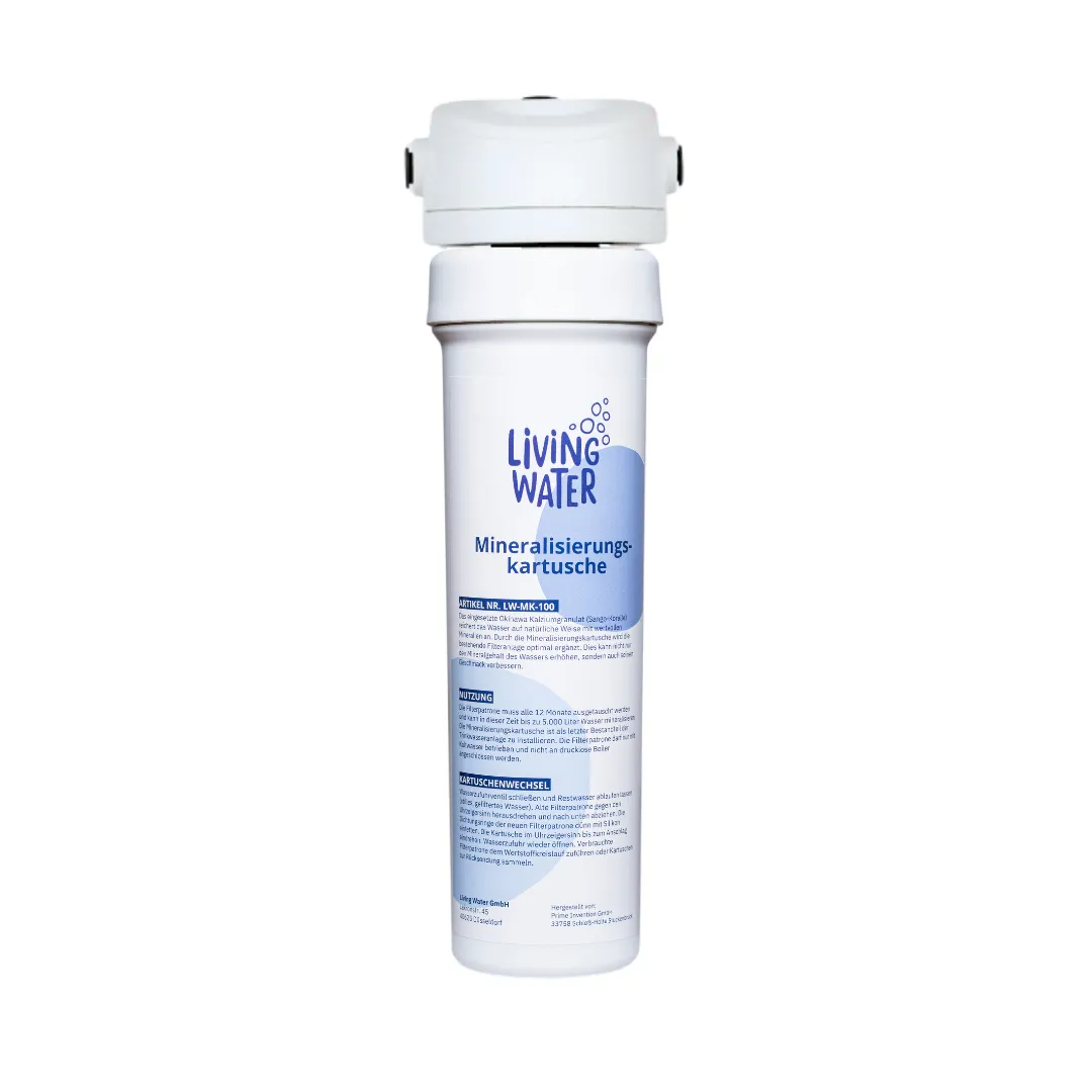 Mineralisierungskartusche für Wasserfilter von Living Water.
