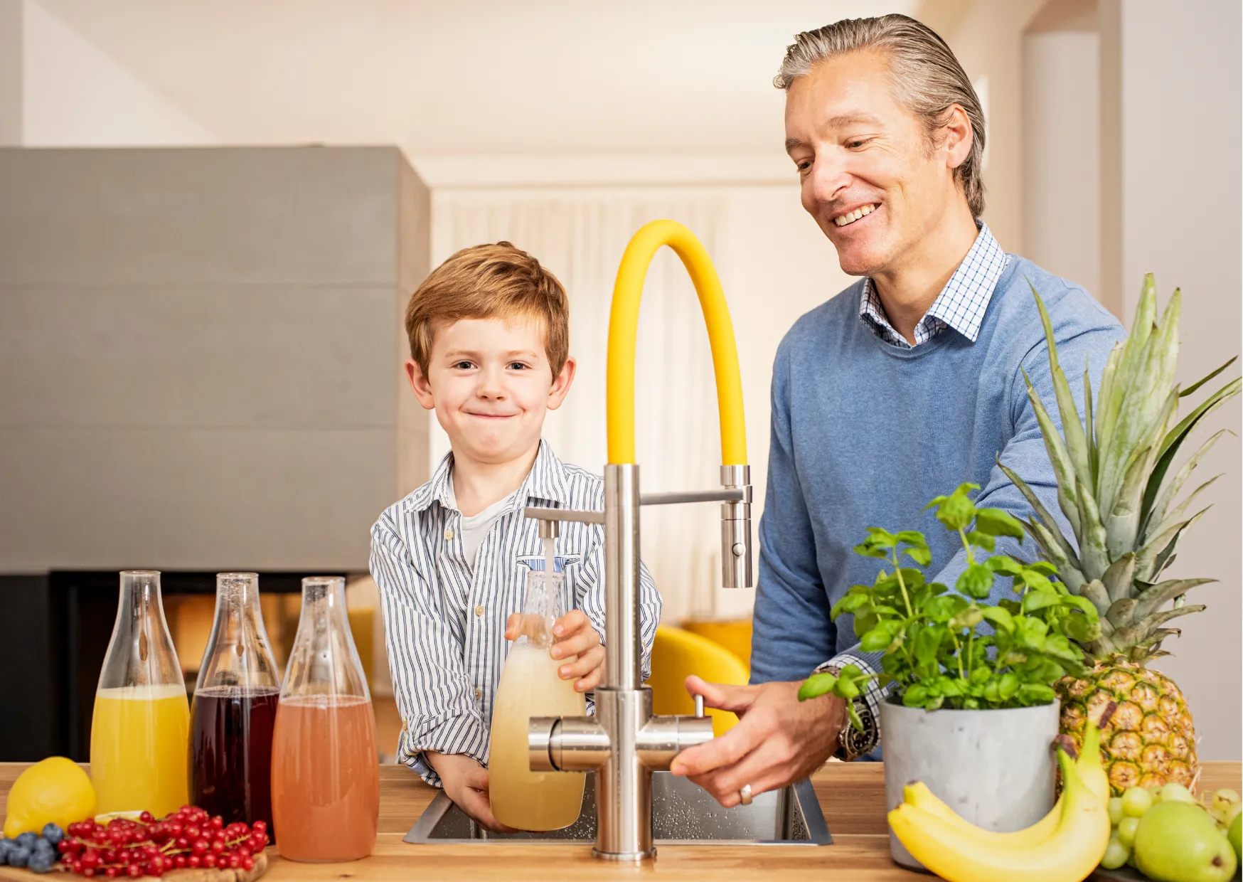 Wasserspender für zuhause, was beachten, wasserhahn mit kohlensäure, living water